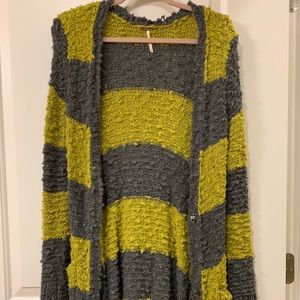 Free People Maxi Striped Cardigan Duster